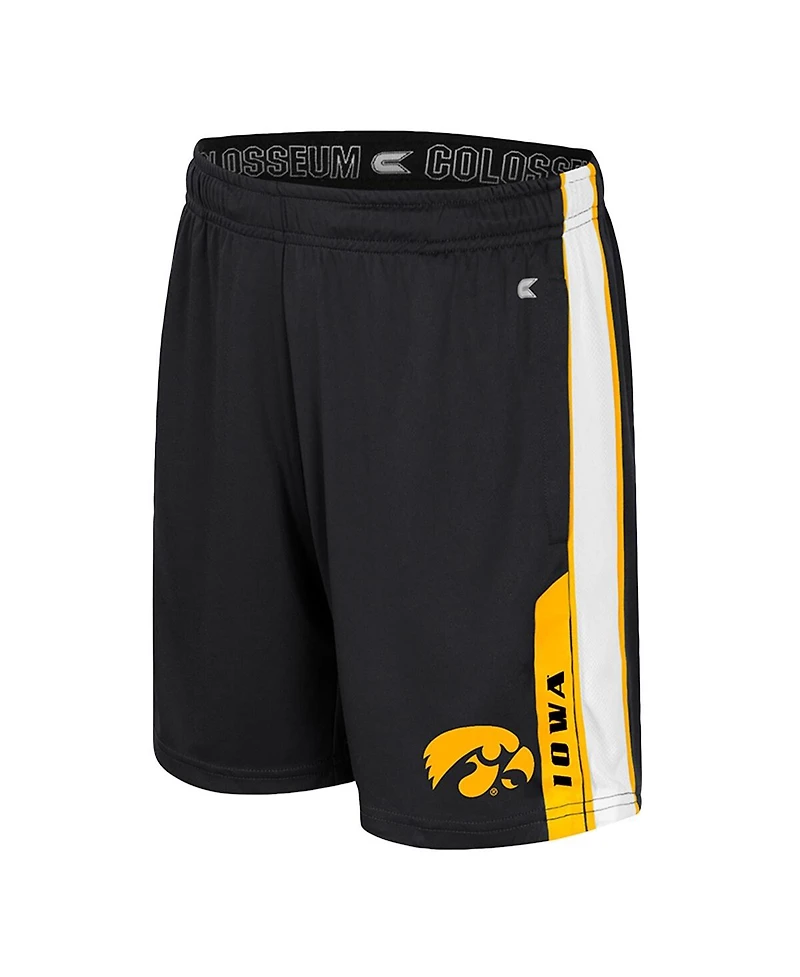 Colosseum Big Boys and Girls Black Iowa Hawkeyes Gumbaldia Shorts