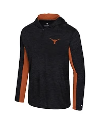 Colosseum Men's Black Texas Longhorns Always Sunny Quarter-Zip Hoodie