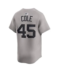 Nike Men's Gerrit Cole Gray New York Yankees Road Limited Player Jersey