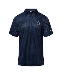 Columbia Men's Navy Dallas Cowboys Super Terminal Tackle Polo Shirt