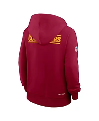Nike Women's Burgundy Washington Commanders Sideline Standard Issue Initial Home Dri-fit Hoodie