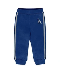 Wear by Erin Andrews Newborn 2-Piece Royal Los Angeles Dodgers Fleece Crewneck and Pants Set