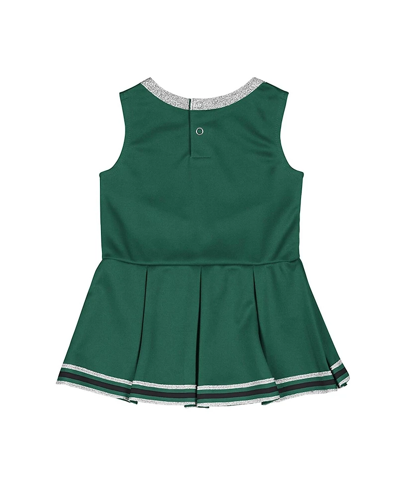 Colosseum Girls Baby Boys and Girls Green Michigan State Spartans Lollipop Park Cheer Dress