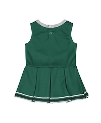 Colosseum Girls Baby Boys and Girls Green Michigan State Spartans Lollipop Park Cheer Dress
