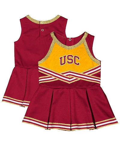 Colosseum Girls Baby Boys and Girls Cardinal Usc Trojans Lollipop Park Cheer Dress