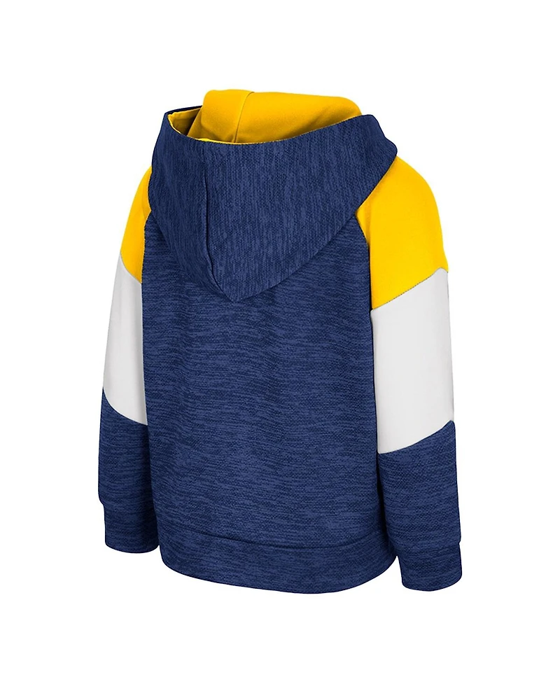 Colosseum Toddler Navy Michigan Wolverines Spirit Hollow Full-Zip Hoodie