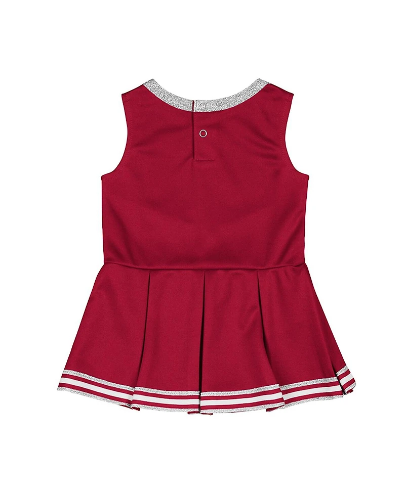 Colosseum Girls Baby Boys and Girls Crimson Oklahoma Sooners Lollipop Park Cheer Dress