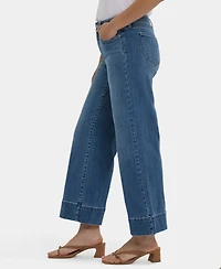 Nydj Women's Teresa Wide Leg Ankle Jeans