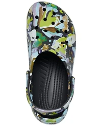 Crocs Women's Classic Painted Floral Clogs from Finish Line