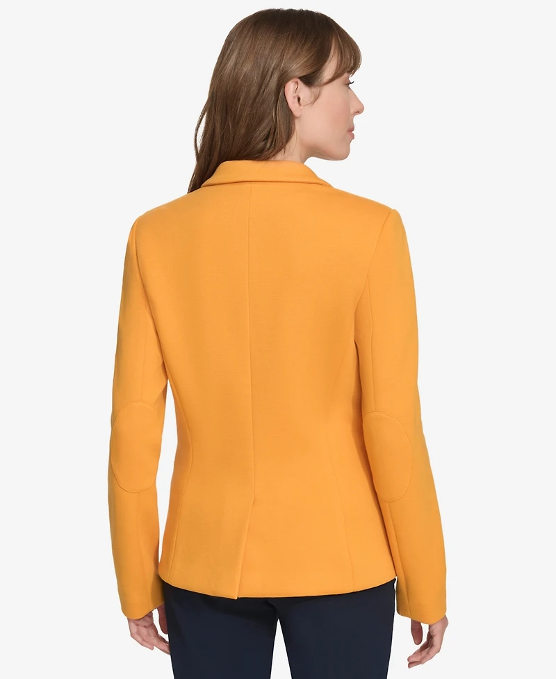 Tommy Hilfiger Women's Scuba One-Button Blazer