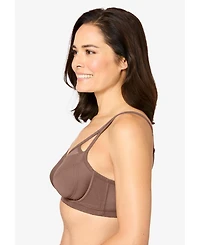 Comfort Choice Women's Full Coverage Mesh Side Wire Bra