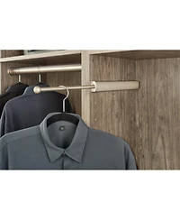 Rev-a-Shelf 14" Telescoping Closet Hanging Valet Rod Satin Nickel, Cvlsl-14-sn-1