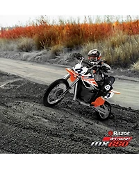 Razor MX650 Dirt Rocket High-Torque Electric Motocross Dirt Bike, 17 Mph, Orange