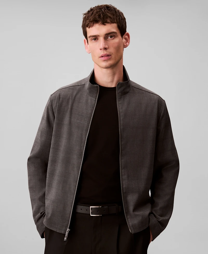 Calvin Klein Men's Yarn-Dyed Zip Jacket