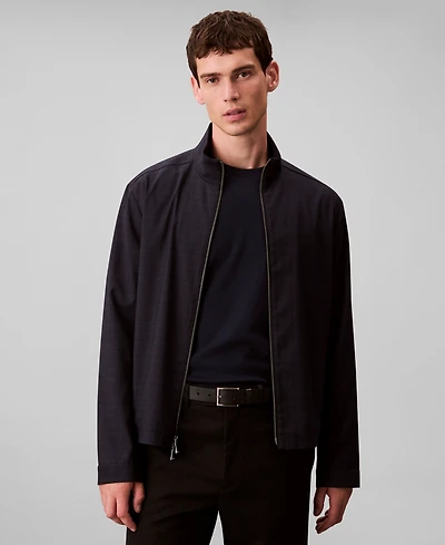 Calvin Klein Men's Yarn-Dyed Zip Jacket