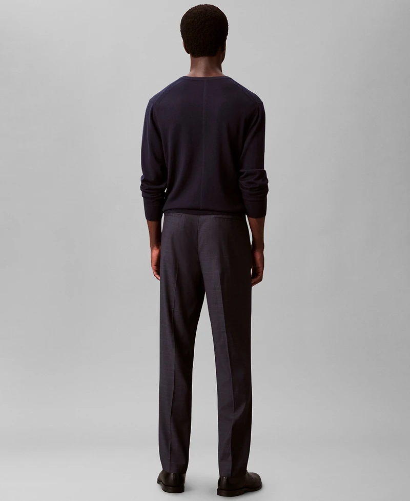 Calvin Klein Men's Slim-Fit Check Trouser Pants