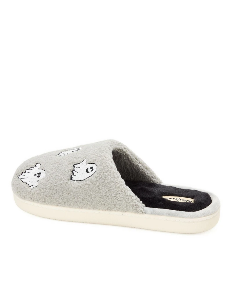 Dearfoams Unisex Adult Halloween Bat Scuff Slipper