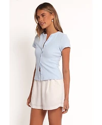 Petal and Pup Women's Tylarah Short Sleeve Cardigan Top