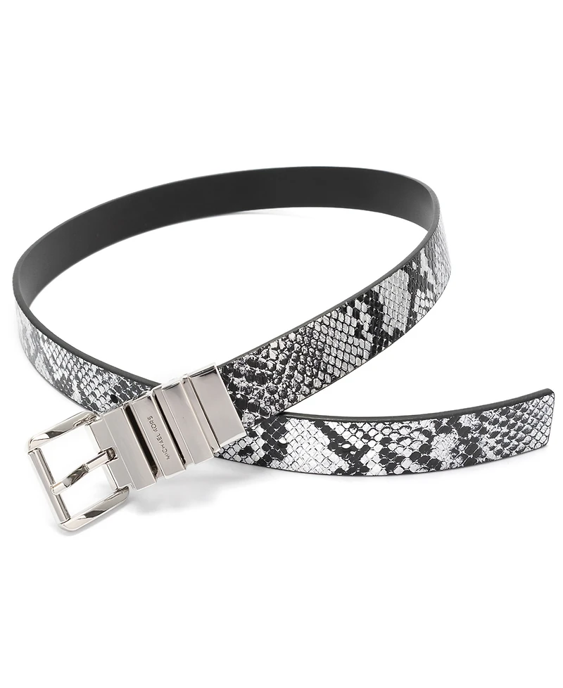 Michael Kors Women's Reversible Snake Pattern Belt
