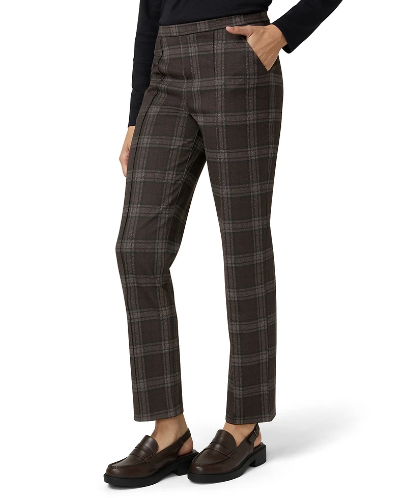 Hue Women's Plaid Pattern Trouser Pants