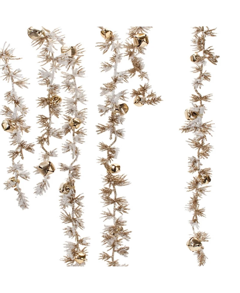 Set of 2 Sleigh Bell and Pine Branches – Perfect for Holiday and Winter Decor