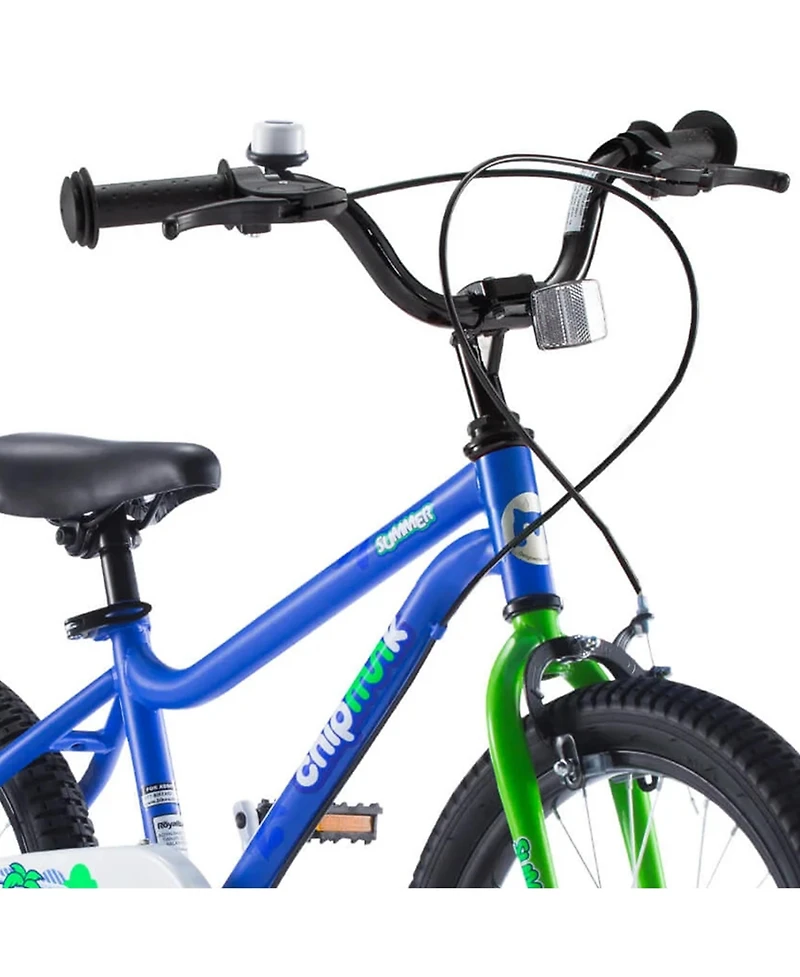 RoyalBaby Chipmunk 14" Toddler Kids Bike with Training Wheels & Bell, Blue