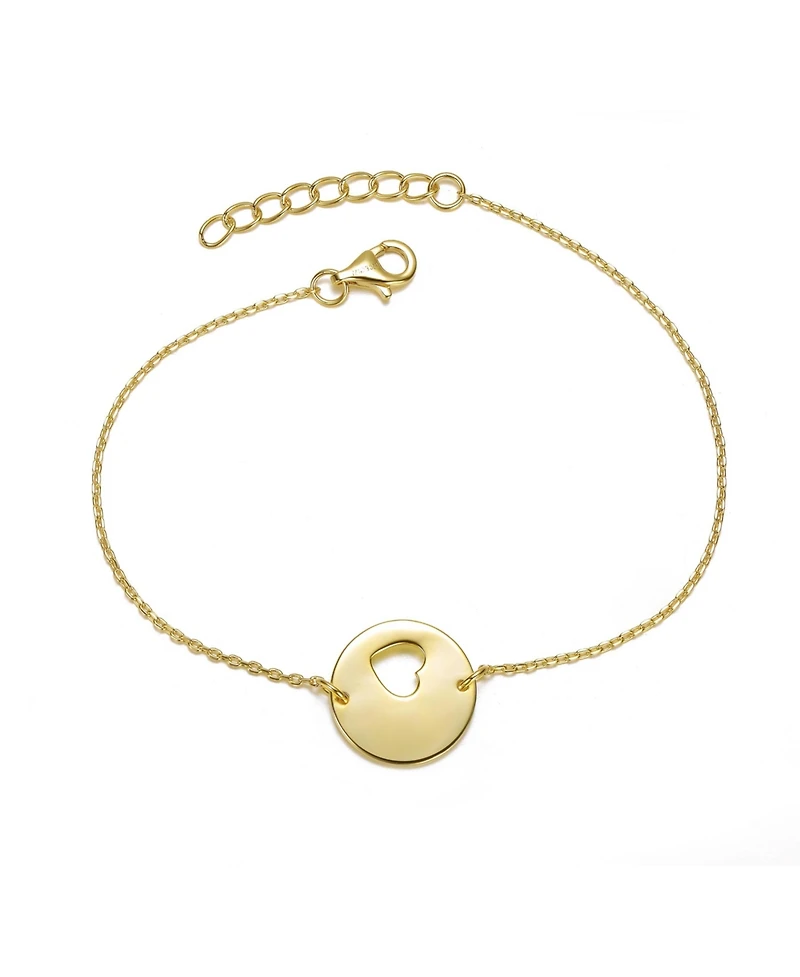 GiGiGirl 14K Gold Plated Heart Design Bracelet