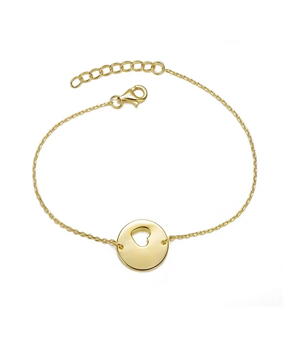 GiGiGirl 14K Gold Plated Heart Design Bracelet