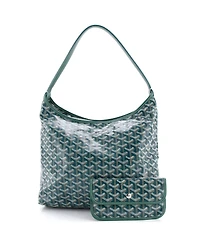 Pre-Owned Goyard Boheme Hobo Printed Coated Canvas