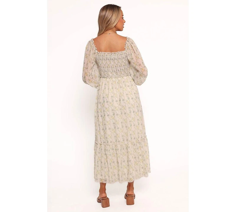 Petal and Pup Women's Keziah Long Sleeve Maxi Dress - Yellow Floral