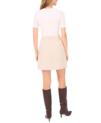 Vince Camuto Women's Tweed Mini Skirt