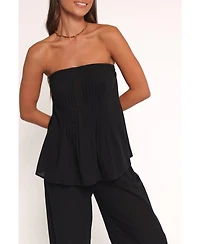 Petal and Pup Women's Charlie Strapless Pant Set - Black Xs