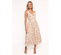 Petal and Pup Women's Velda Midi Dress - Pink Floral