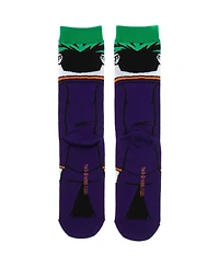 Dc Comics Men's The Joker: Rebirth 360-Degree Graphic Print Crew Socks for Men