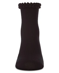Memoi Little Girls Bubble Stitch Welt Anklet Socks