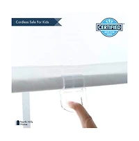 Shadisfy Cordless Pull Down 100% Blackout Roman Shade with Ribbon Border 48"x64"