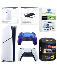 Sony PlayStation 5 Slim Digital Bundle with Disc Drive, Extra Controller, Vertical Stand