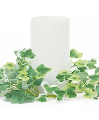 Mixed Ivy Candle Rings for Elegant Table Decor (Set of 6)