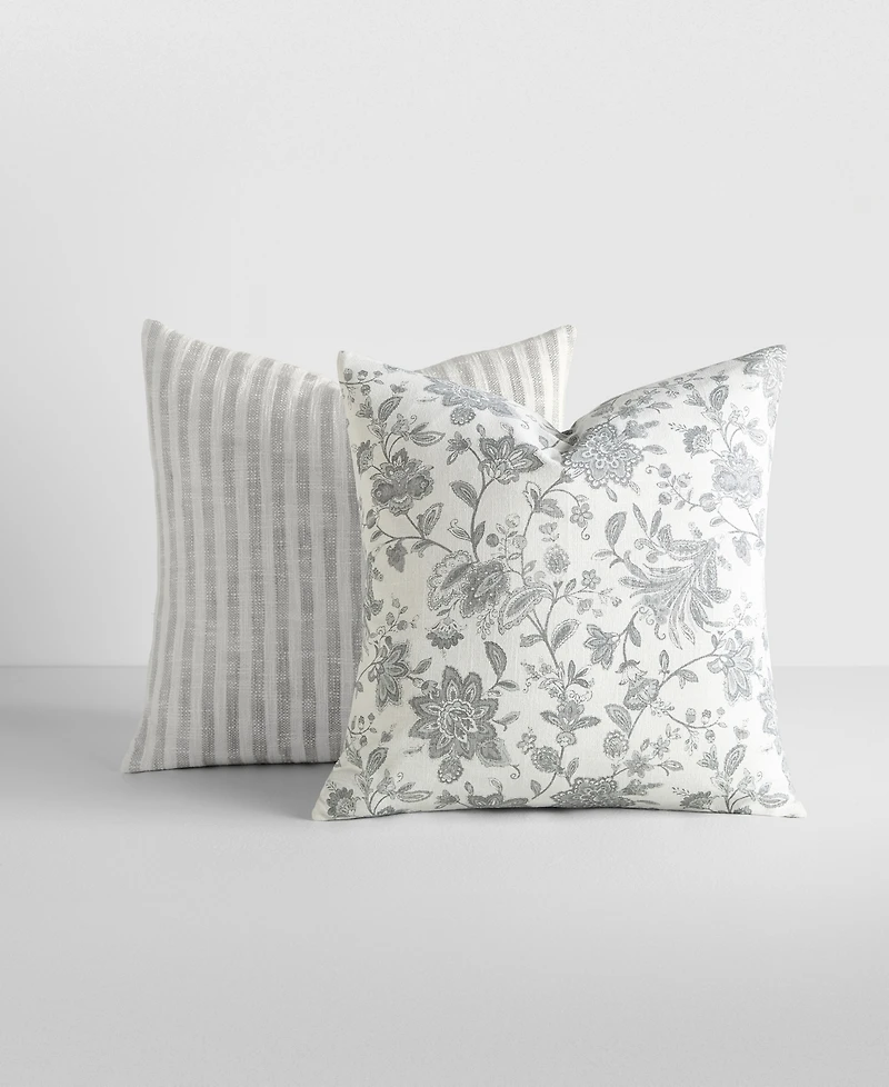 ienjoy Home Yarn-Dyed Patterns 2-Pack Decor Pillows, 20" x 20"