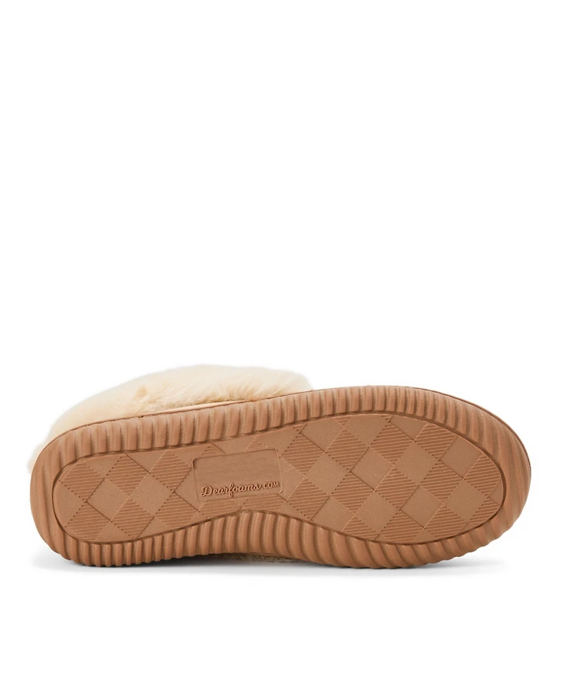 Dearfoams Women's Ryland Cabin Moccasin Slipper