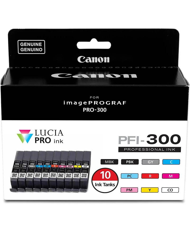 Canon Pfi-300 14.4ml 10 Color Ink Pack