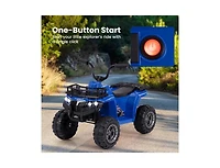 6V Kids Ride-On Electric Atv with Led Headlights & MP3 – Blue