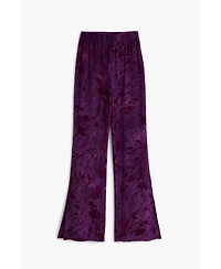 Desigual Women's Flared textured fluid pants