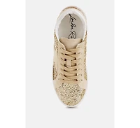 Shinding Glitter Star Chunky Sneakers Women
