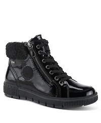 Spring Step Alps Water Resistant Boots with Sherpa Lining and Lace-Up Detail