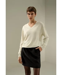 Lilysilk V-Neck Baby Cashmere Sweater