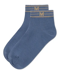 Memoi Little Girls M Multi Line Anklet Socks