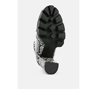 Palmetto Camouflage Ankle Boots Women