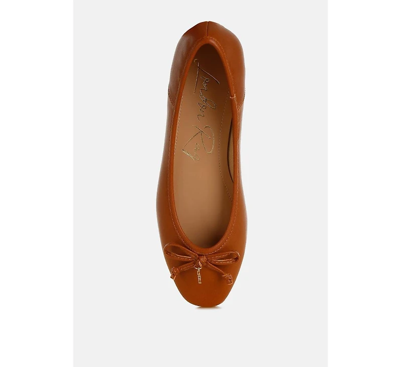 Enchanted Faux Leather Casual Ballerinas Women