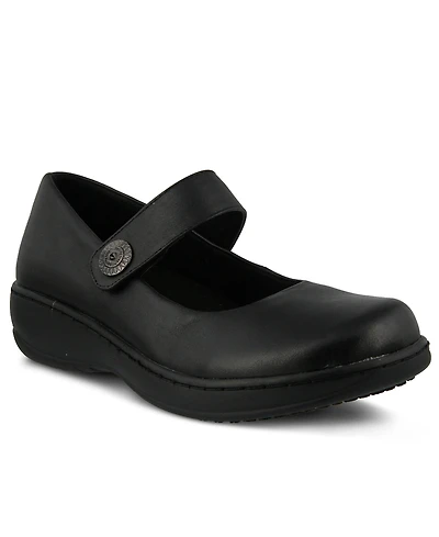 Spring Step Professional Wisteria Leather Mary Jane Work Shoe with Removable Insole and Skid-Resistant Sole